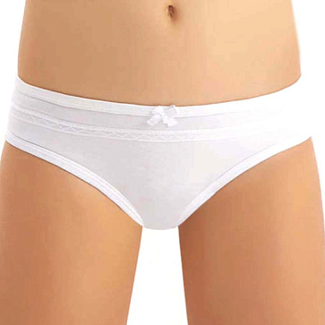 5546-01 Трусы для девочек белые (BAYKAR)