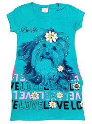 18535 Туника для девочки (собака)